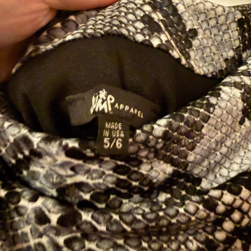 Jump apparel snakeskin print cowl neck mini dress 6 - Picture 3 of 3